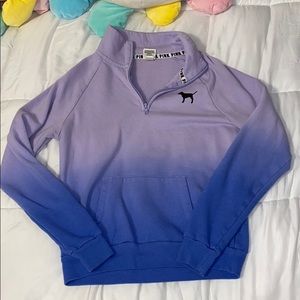 “pink” ombre quarter zip